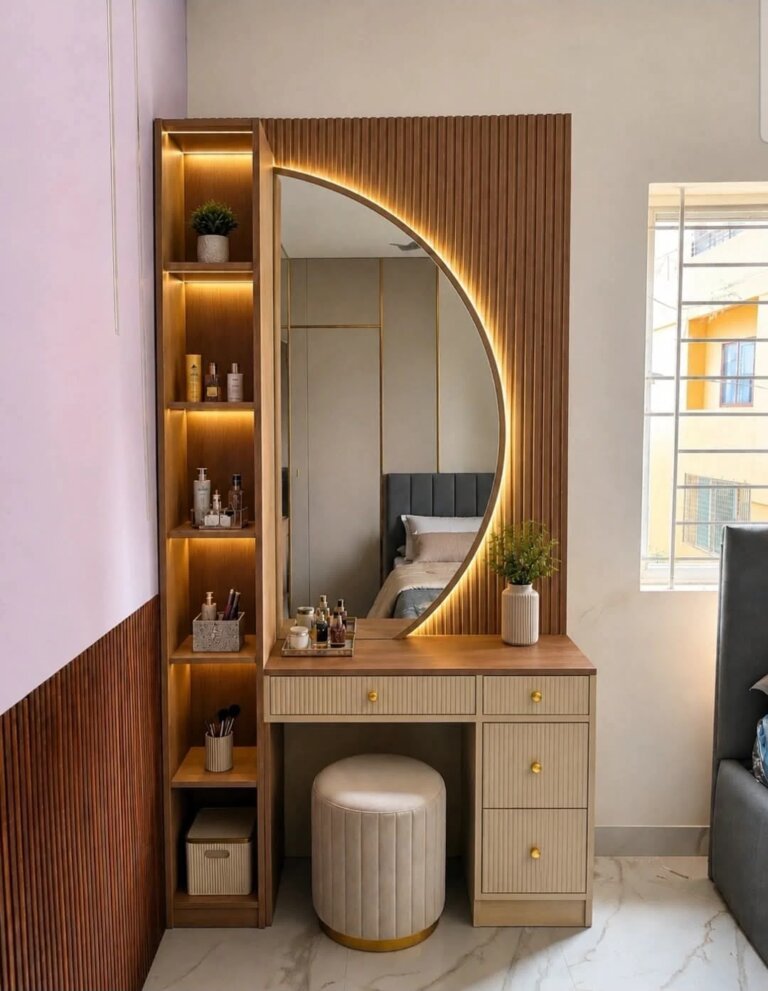 modern dressing table design for bedroom