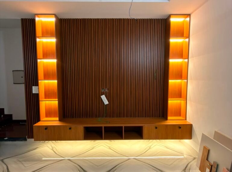LCD panel design for modern living room